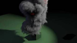 Explosion test with smoke in Blender 2.53 v01