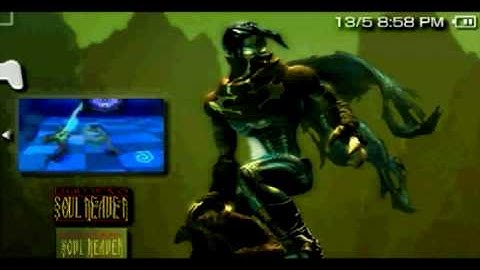 Legacy of Kain: Soul Reaver custom PSP menu (PS1 elmulator)