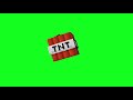 MINECARFT TNT EXPLOSION EFFECT GREEN SCREEN