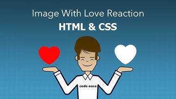 Image With #Love Reaction On click Using Only #HTML & #CSS