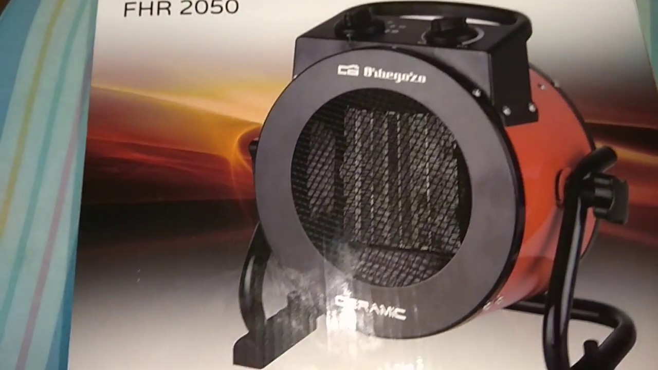  Orbegozo FHR 3050 Professional Ceramic Heater with 2 Heat  Levels, 3000 W, Black/Red : Automotriz