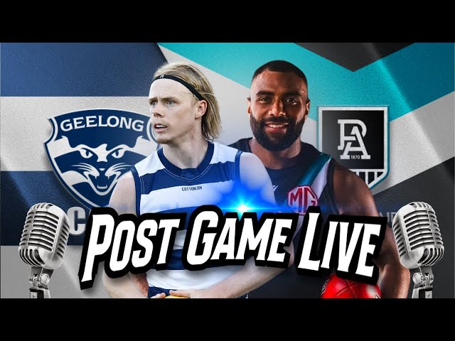 POST GAME LIVE | Geelong vs Port Adelaide | Round 9 | AFL 2024 class=