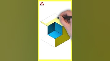 👉 Cómo DIBUJAR un CUBO Efecto 3D 🎲