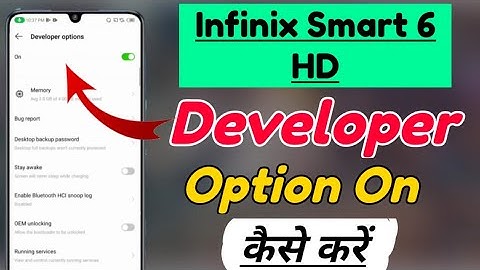 Infinix Smart 6 HD me developer option setting kaise kare | Infinix Smart 6 HD developer option