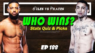 UFC Predictions & Stats Quiz: Trevin Giles vs Carlos Prates | Fight Breakdown | EP 188