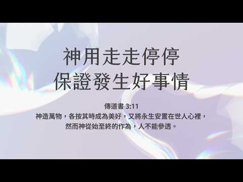 禱告時光《神用走走停停，保證發生好事情》