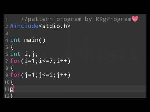 pattern program using nested for loop | how to print 💥🤗 in C Program | RKgPrograms #RKgPrograms