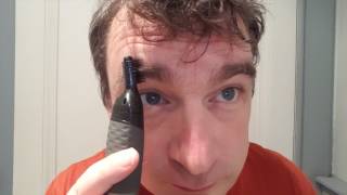 Review and demo of Philips NT3160/10 Nose, Ear and Eyebrow Trimmer