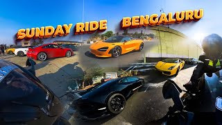 Sunday Ride with McLaren Lamborghini Porsche Hayabusa BMWS1000RR Ducati panigalev4 ZX14R | Bengaluru