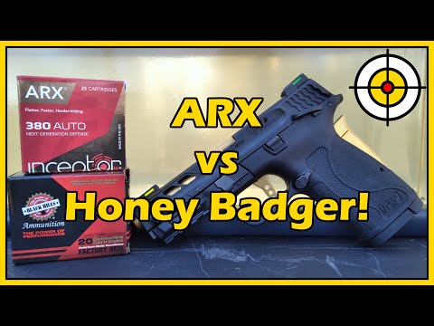 .380 Black Hills Honey Badger vs Inceptor ARX Ballistic Gel Test!