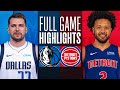 Game Recap Mavericks 142 Pistons 124