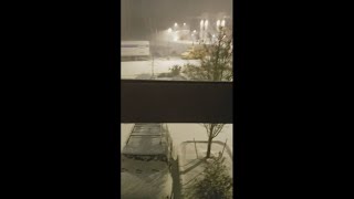 Snow from the Bevy Hotel in Boerne, TX | Snowy Valentine's Day 2021