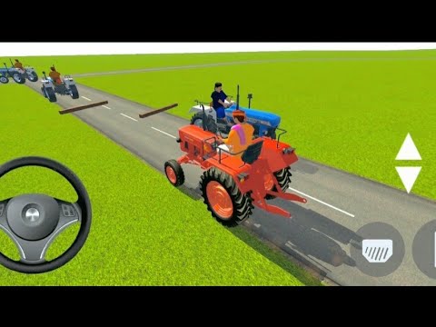 Indian tractor Driving 3d Gameplay video ट्रैक्टर वाला गेम न्यू ट्रैक्टर गेमप्ले वीडियो 🚜