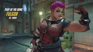 |OVERWATCH| POTG - Zarya Boosted by Ana - 1v3