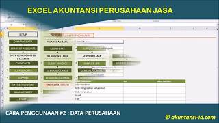 Excel Akuntansi Perusahaan Jasa #2 : Input Data Perusahaan