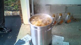 Thanksgiving 2010 - Deep Frying Turkey - Part III