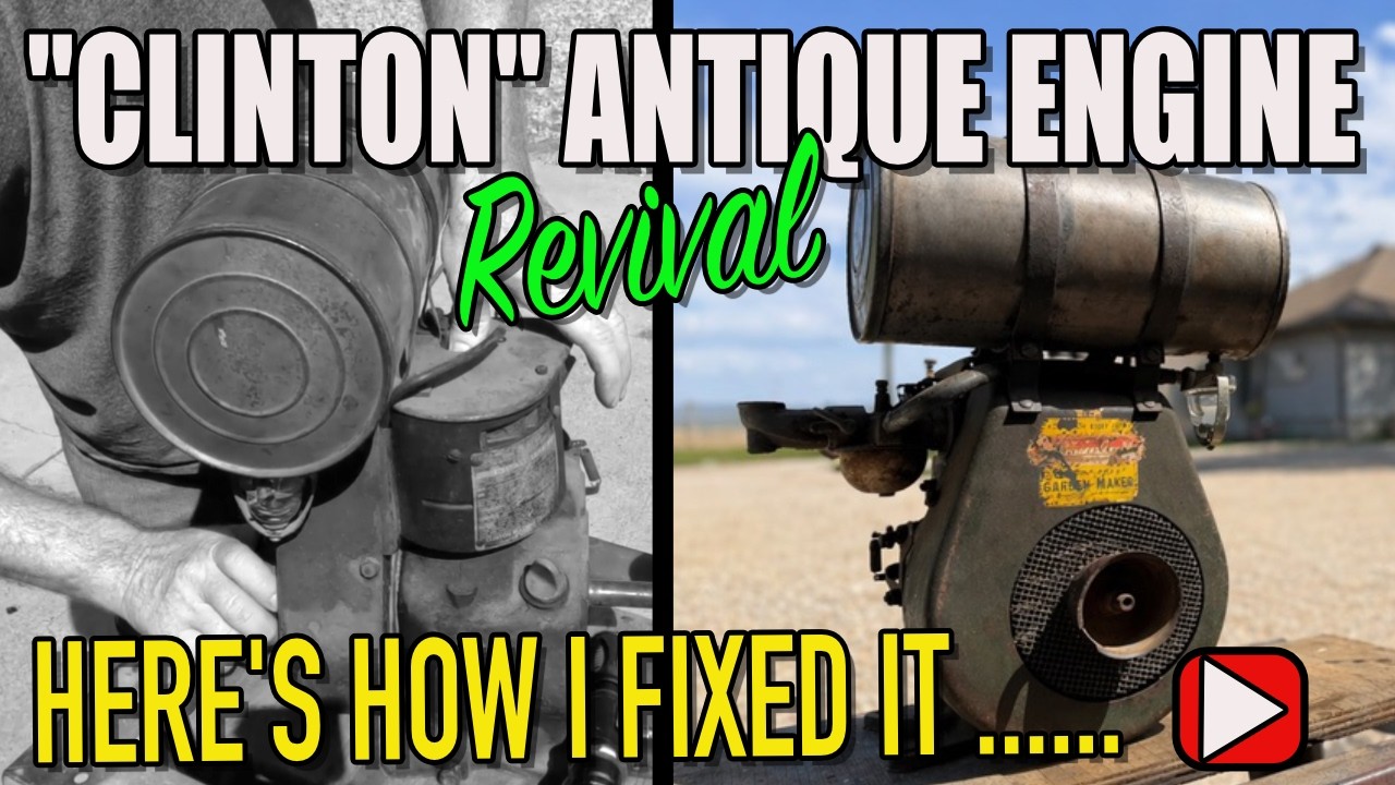 I Found a Super Cool Antique Clinton Engine… From ZERO Compression to RUNNING! #willitrun