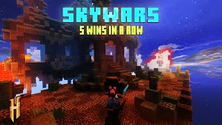 Winning 5 Minecraft SkyWars Games in a Row in 2025 – INSANE Streak! 🔥