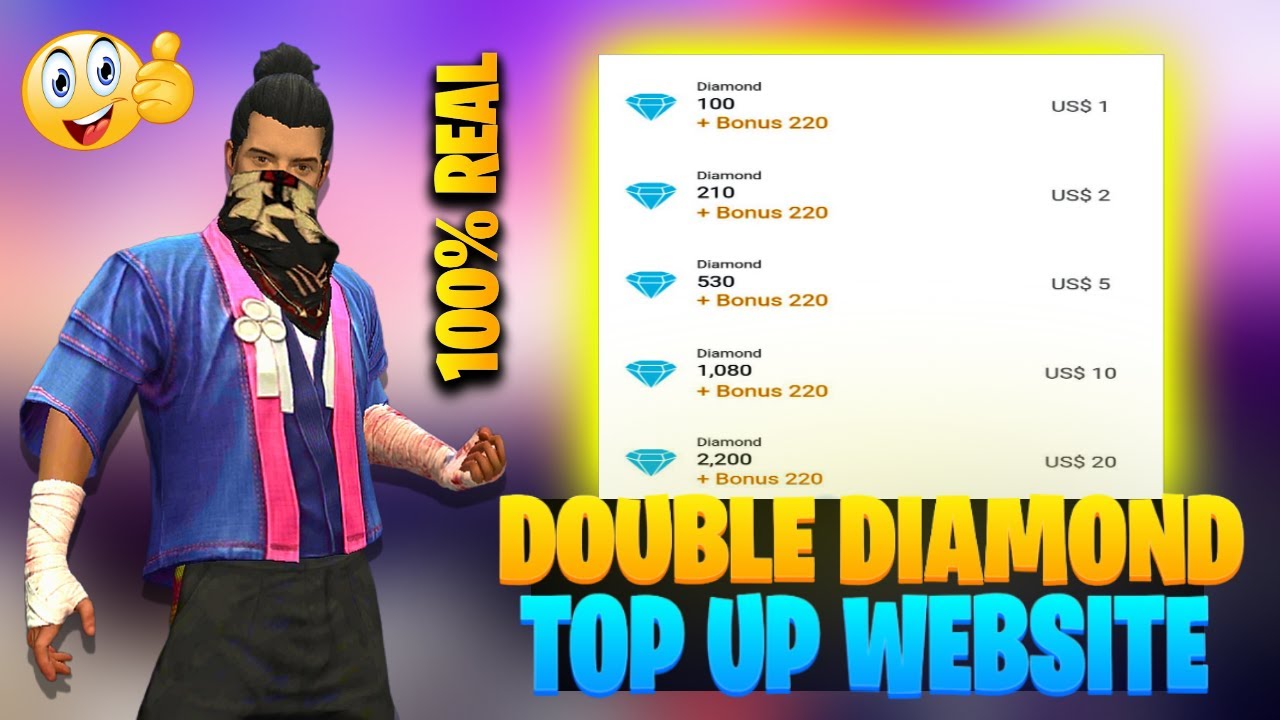 Free Fire New Double Diamond Top Up Website | Double Diamond Top Up New ...