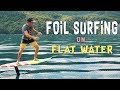 Foil surfing on flat water  hydrofoil pumping by horue