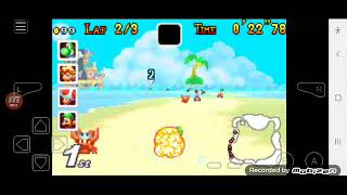 Mario Kart Super Circuit Gba Shy Guy Beach With Yoshi.