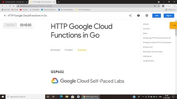 Qwiklabs HTTP Google Cloud Functions in Go GSP602