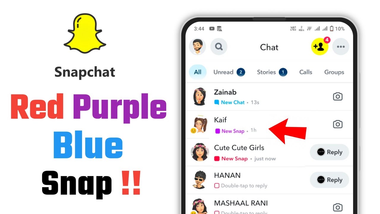 Snapchat Red, Purple, Blue Snap Difference | Snapchat Me Red, Purple, Blue Snap Ka Matlab Kya Hai ?