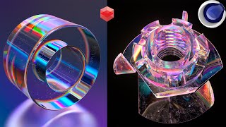 How To Create Glass Dispersion Effect In Cinema 4D Quick Tutorial