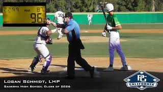 Logan Schmidt प्रोस्पेक्ट वीडियो, LHP, गणेश हाई स्कूल क्लास ऑफ़ 2026, AC गेम्स में फुल आउटिंग screenshot 4