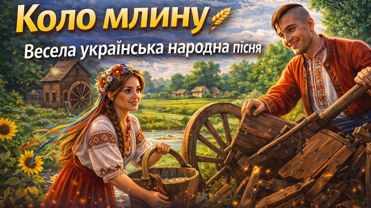 Коло млину 🌾 Українська народна пісня | Ukrainian Folk Song