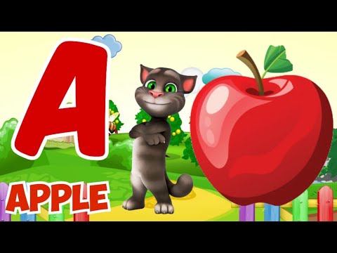 Phonic sound with two words, a for apple b for ball english alphabet for toddlers@Ronukitv 