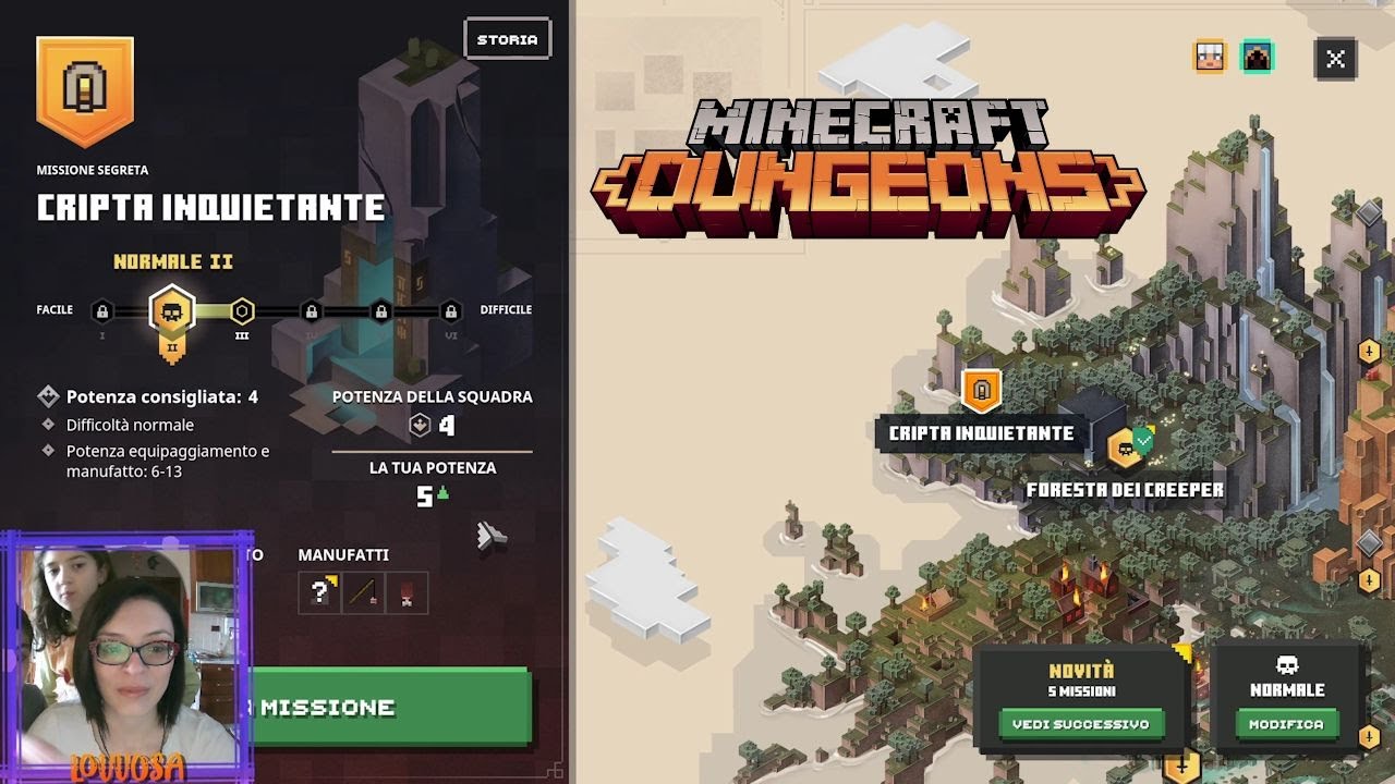 Minecraft Dungeons - Cripta Inquietante - GAMEPLAY ITA - YouTube