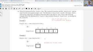 2017 APCS FRQ #2 Net Worth