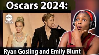 Oscars 2024  Ryan Gosling and Emily Blunt exchange playful barbs at the Academy Awards