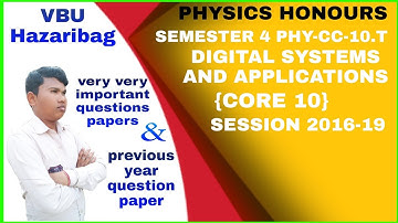 BSC semester-4 core-10 section 2016-19 physics honours questions paper VBU Hazaribag