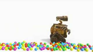 Pixar Wall-E Meets Bouncy Balls Vignette