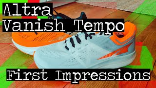 Altra Vanish Tempo First Impressions | Compared to the Altra Vanish Carbon