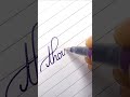 "thought" cursive writing.  #shorts #calligraphy #satisfying #trending #relaxing