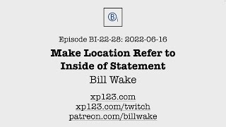 BI-22-28: Make Location Refer to Inside of Statement - BASIC Interpreter