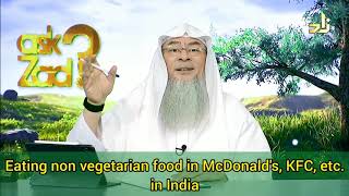Eating non vegetarian food in Mc Donald's, KFC etc in India - Assim al hakeem screenshot 5