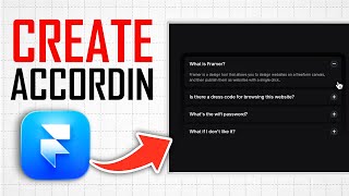 How To Create Accordion In Framer (Full Guide)