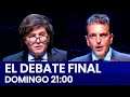 Domingo 12 de noviembre a las 21:00 - SERGIO MASSA Y JAVIER MILEI EN EL ÚLTIMO DEBATE PRESIDENCIAL