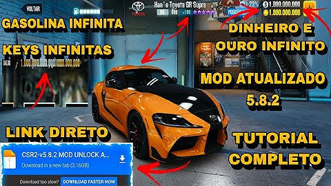 CSR RACING 2 5.8.2 MOD INFINITE MONEY KEYS AND INFINITE GASOLINE