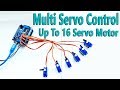 How to Control Servo Motor Up To 16 with Arduino Uno R3