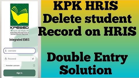 How to delete student Record on HRIS | Double entry problem on HRIS | Student profile on HRIS KPK