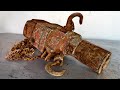 Restoration electric chain hoist very rusty 50 years old | Restore the antique electric winch 1969