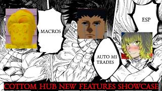 Cottom Hub ABA BEST SCRIPT (M1Trade, Gold Farm, Macros, ESP, Lock on, Wheel Spin, 200+ features)