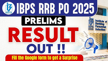 RRB PO Pre Result 2025 📢 IBPS RRB PO Prelims Result 2025 Out 🔥 | How to Check RRB PO Result 2025?