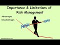 Importance and limitations of Risk Management #riskmanagement #management