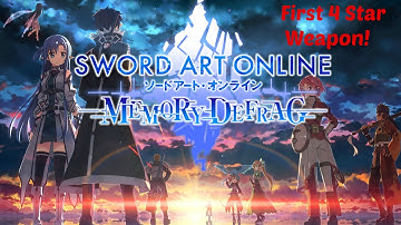 Sword art Online MD ~ First 4 star Weapon!